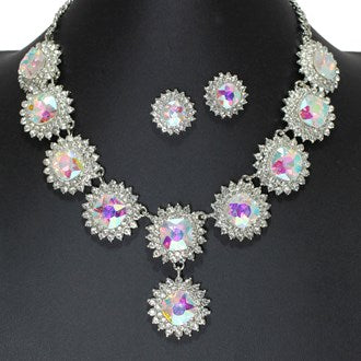 Evening Rhinestone Necklace Set