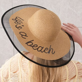 Life Is A Beach Sun Hat