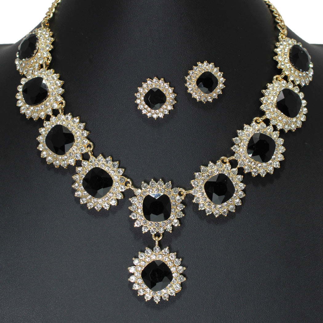 Evening Rhinestone Necklace Set