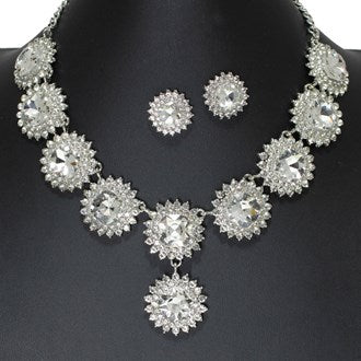 Evening Rhinestone Necklace Set