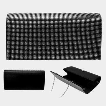 Rhinestone Evening Bag Purse with Chain